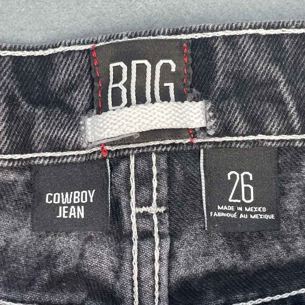 BDG Urban Outfitters Black Contrast Stitch Cowboy Jean Women Size 26